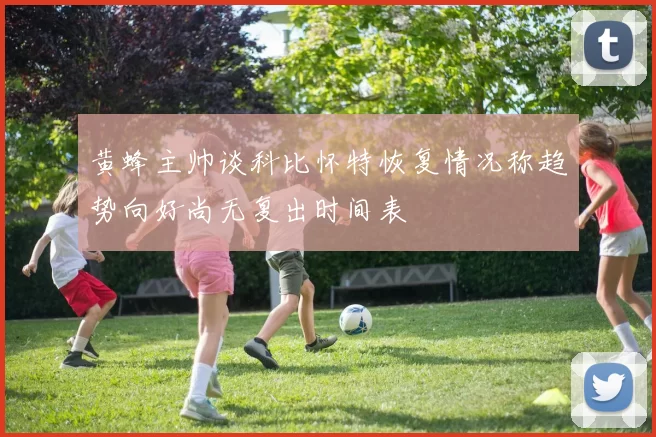 黄蜂主帅谈科比怀特恢复情况称趋势向好尚无复出时间表